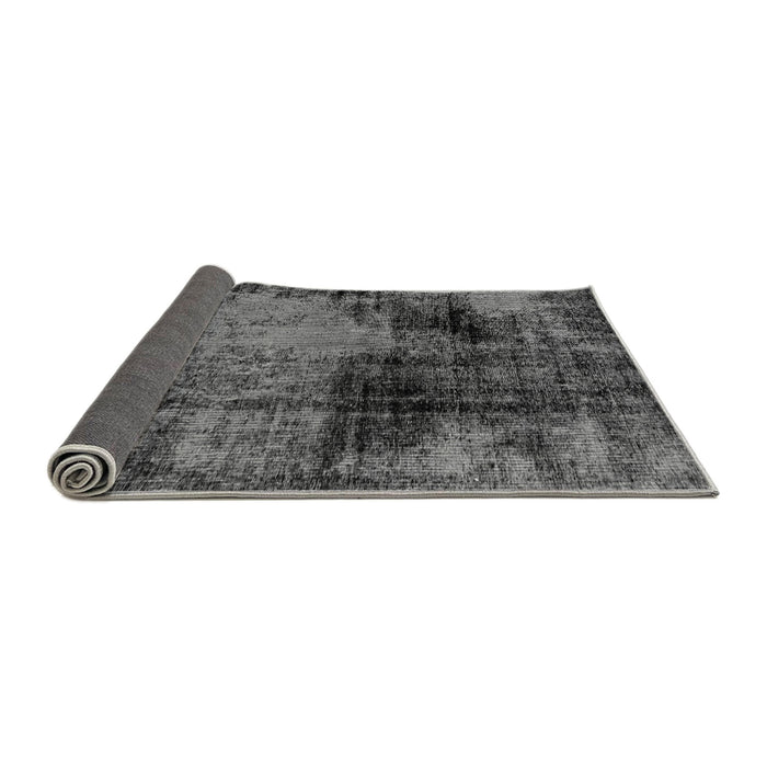 Sideview of Abstract Gray Modern Rug, abs2022gry