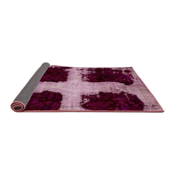 Sideview of Abstract Blush Red Pink Modern Rug, abs2023