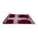 Sideview of Abstract Blush Red Pink Modern Rug, abs2023