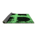 Sideview of Abstract Emerald Green Modern Rug, abs2023emgrn