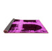 Sideview of Abstract Pink Modern Rug, abs2023pnk