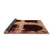 Sideview of Abstract Brown Modern Rug, abs2023brn