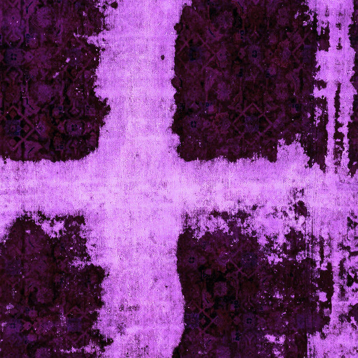 Machine Washable Abstract Purple Modern Area Rugs, wshabs2023pur