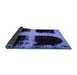 Sideview of Abstract Blue Modern Rug, abs2023blu