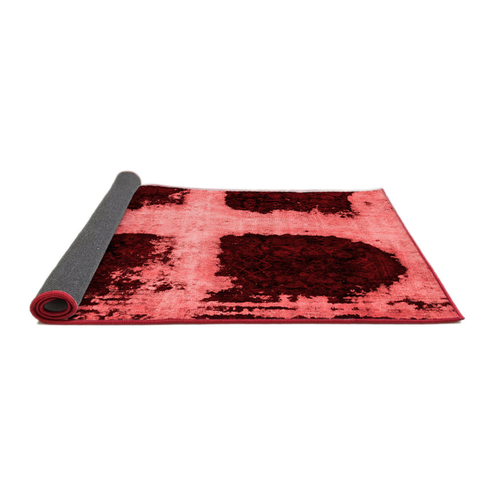 Abstract Red Modern Area Rugs