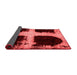 Abstract Red Modern Area Rugs