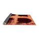 Sideview of Abstract Orange Modern Rug, abs2023org