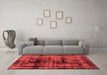 Bohemian Red Washable Rugs