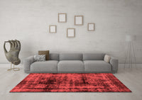 Machine Washable Persian Red Bohemian Rug, wshabs2024red