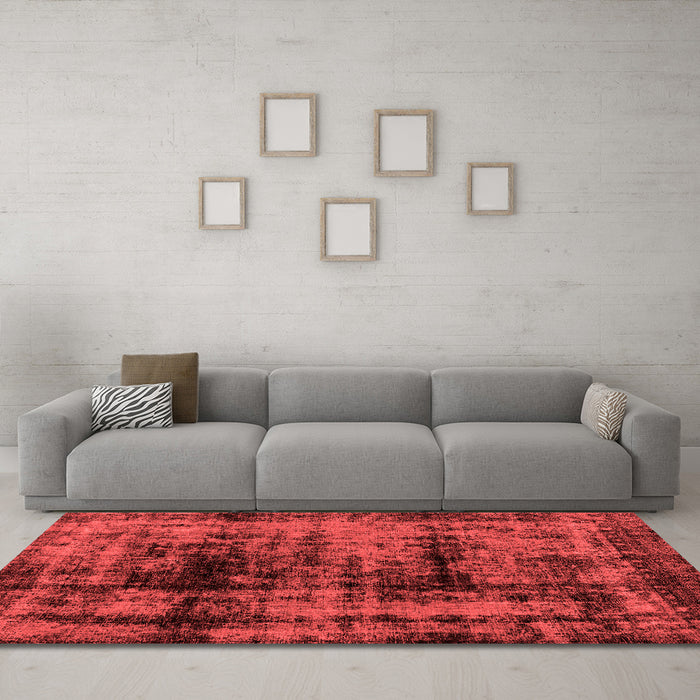 Bohemian Red Washable Rugs