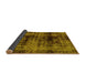 Sideview of Persian Yellow Bohemian Rug, abs2024yw