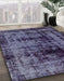 Abstract Blue Persian Rug in Family Room, abs2024