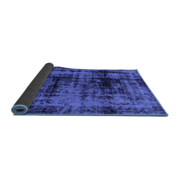Sideview of Persian Blue Bohemian Rug, abs2024blu