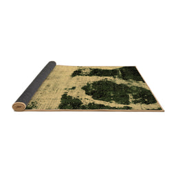 Sideview of Abstract Brown Modern Rug, abs2025brn