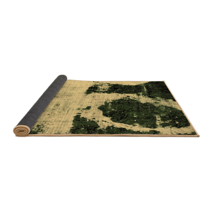 Sideview of Abstract Brown Modern Rug, abs2025brn