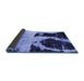 Sideview of Abstract Blue Modern Rug, abs2025blu