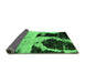 Sideview of Abstract Emerald Green Modern Rug, abs2025emgrn