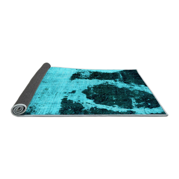 Sideview of Abstract Light Blue Modern Rug, abs2025lblu