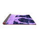 Sideview of Abstract Purple Modern Rug, abs2025pur