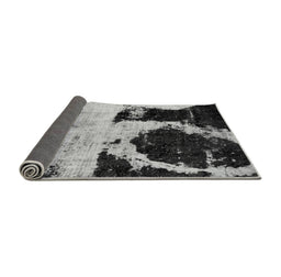 Sideview of Abstract Gray Modern Rug, abs2025gry