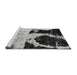 Sideview of Machine Washable Abstract Gray Modern Rug, wshabs2025gry