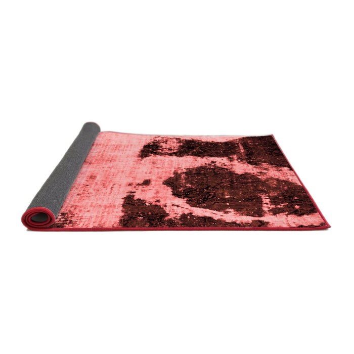 Abstract Red Modern Area Rugs