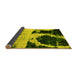 Sideview of Abstract Yellow Modern Rug, abs2025yw