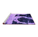 Sideview of Machine Washable Abstract Purple Modern Area Rugs, wshabs2025pur