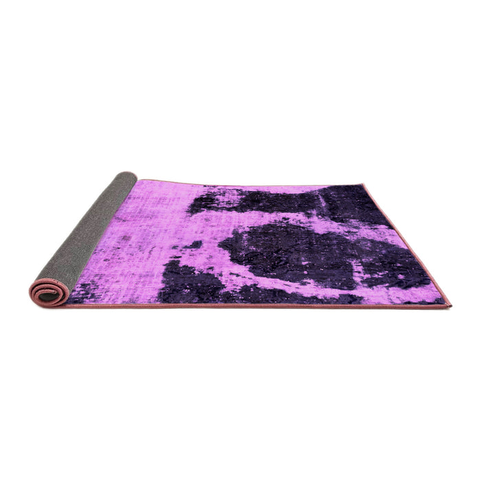 Sideview of Abstract Pink Modern Rug, abs2025pnk