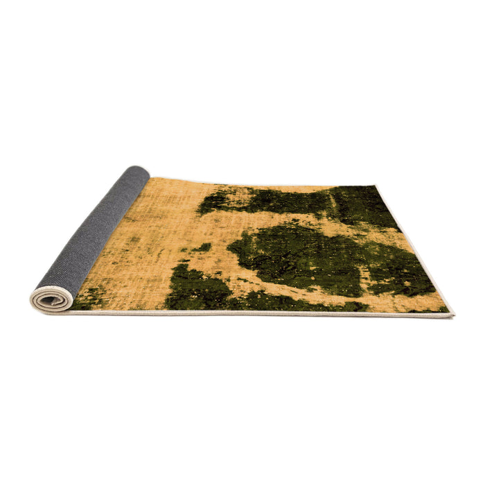 Sideview of Abstract Orange Modern Rug, abs2025org