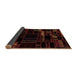 Sideview of Patchwork Brown Transitional Rug, abs2026brn