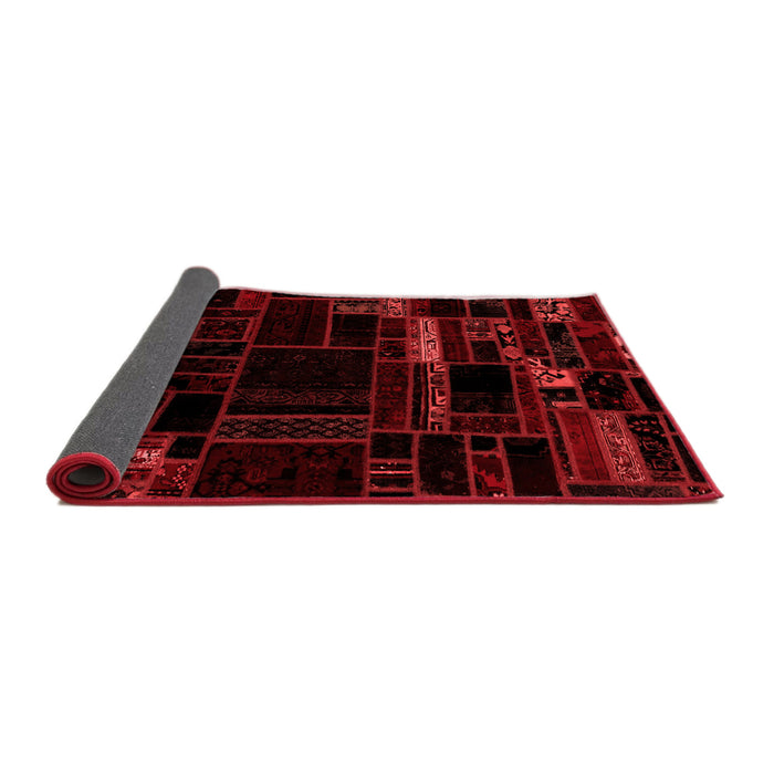 Patchwork Red Transitional Area Rugs