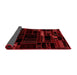 Patchwork Red Transitional Area Rugs