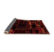 Sideview of Patchwork Orange Transitional Rug, abs2026org