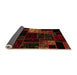 Sideview of Patchwork Orange Transitional Rug, abs2027org