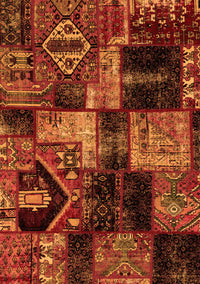 Patchwork Orange Transitional Rug, abs2028org