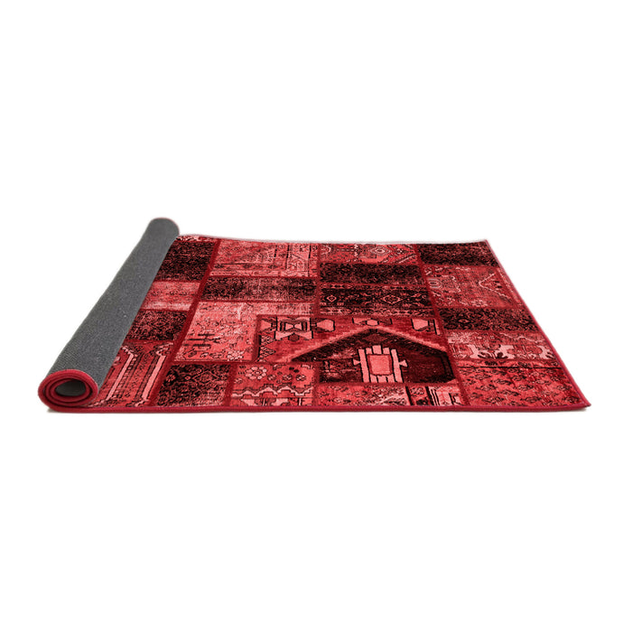 Patchwork Red Transitional Area Rugs