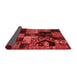 Patchwork Red Transitional Area Rugs