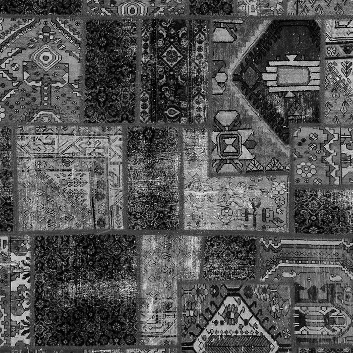 Patchwork Gray Transitional Rug, abs2028gry