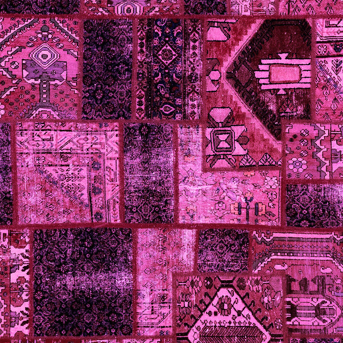 Patchwork Pink Transitional Rug, abs2028pnk