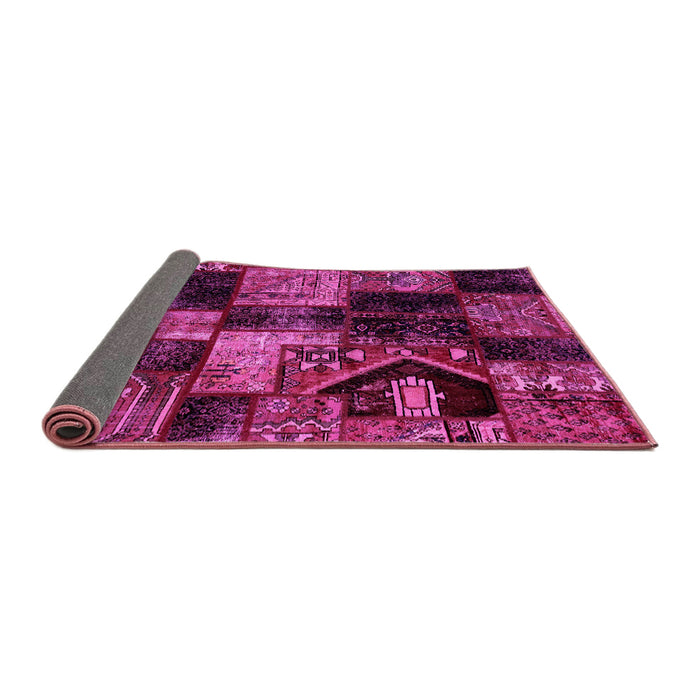 Sideview of Patchwork Pink Transitional Rug, abs2028pnk