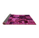 Sideview of Patchwork Pink Transitional Rug, abs2028pnk