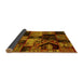 Sideview of Patchwork Yellow Transitional Rug, abs2028yw