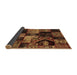 Sideview of Patchwork Brown Transitional Rug, abs2028brn