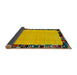 Sideview of Abstract Brown Modern Rug, abs2029