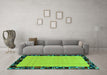 Machine Washable Abstract Turquoise Modern Area Rugs in a Living Room,, wshabs2029turq