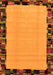 Machine Washable Abstract Orange Modern Area Rugs, wshabs2029org