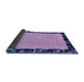 Sideview of Abstract Blue Modern Rug, abs2029blu