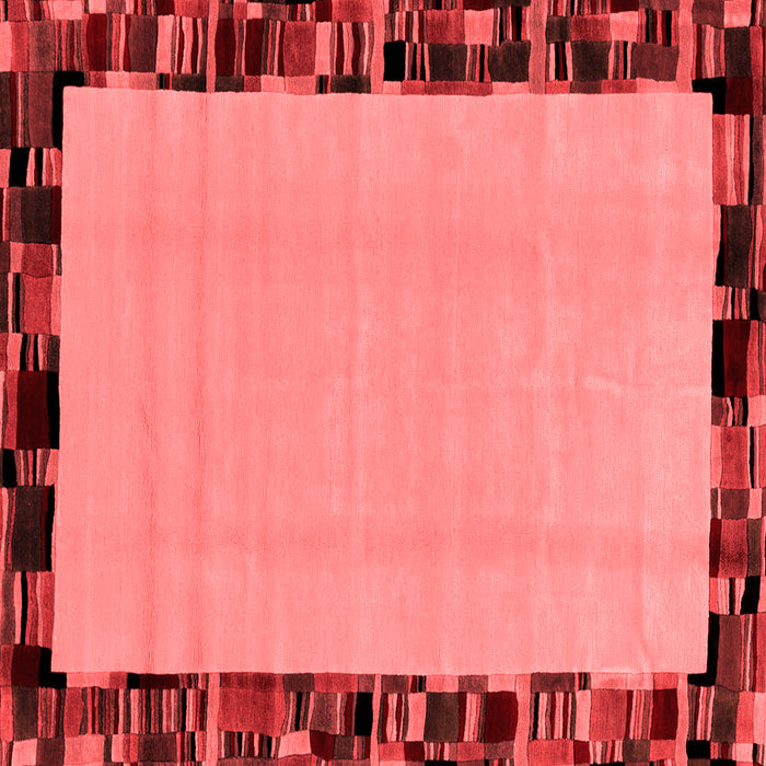 Machine Washable Abstract Red Modern Rug, wshabs2029red