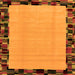 Square Abstract Orange Modern Rug, abs2029org